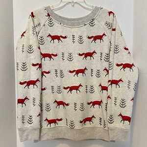 L. A Soul Red Fox Long Sleeve Sweatshirt Womens XL